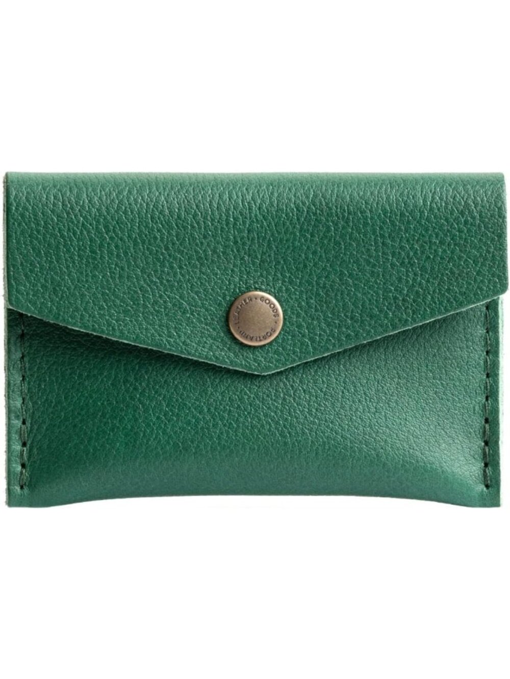 Handmade Mini Envelope Wallet for Women - Full-Grain Leather, 2 Pockets, Snap